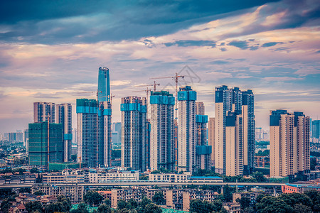 武汉城市风景背景图片