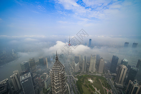 低空跳伞陆家嘴背景