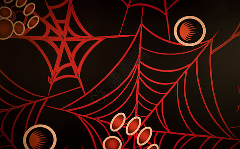 蜘蛛网元素万圣节背景图背景