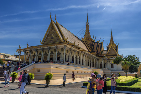 金边柬埔寨大皇宫背景