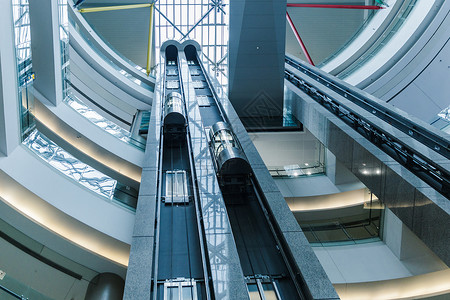 上海机场设施直梯背景图片