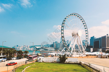 维港摩天轮3维建筑高清图片