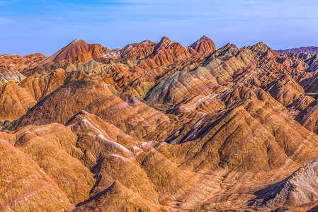 七彩世界瑰丽的七彩丹霞背景