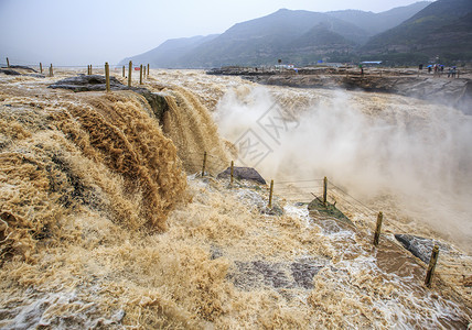 壶口瀑布壮观黄河高清图片