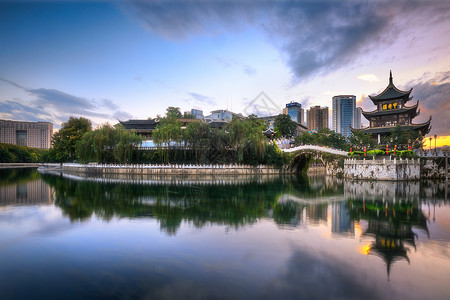 贵州建筑贵阳甲秀楼背景