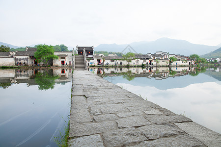 安徽宏村风景背景图片