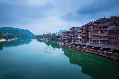 司导贵州凯里下司古镇风光背景