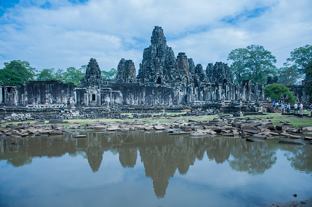 柬埔寨吴哥窟遗址高清图片