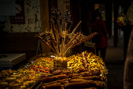 烧烤食材海鲜摊图片素材