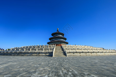 北京地标天坛国庆节高清图片素材