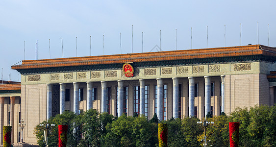 中华人民共和国成立北京人民大会堂背景