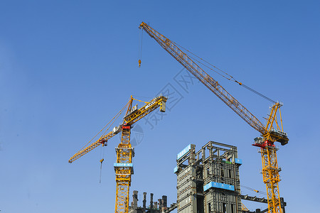 城市建筑施工高楼建筑施工背景