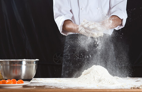 手工制作面包烘焙制作背景
