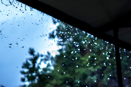 雨小清新窗户雨高清图片