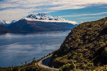 新西兰瓦卡蒂普湖高清图片