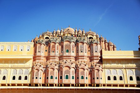 印度斋普尔的风之宫殿背景