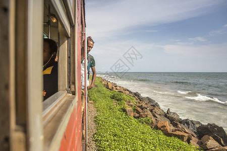 斯里兰卡小火车高清图片
