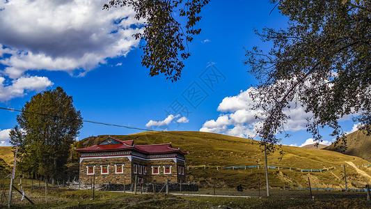 风景秀美川西美景美图背景