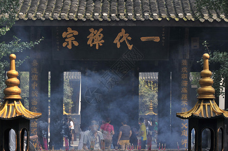 四川新都佛教圣地宝光寺背景图片