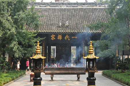 四川新都佛教圣地宝光寺佛教寺院高清图片素材