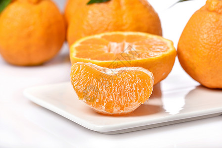 橘子砂糖橘子橘子肉高清图片