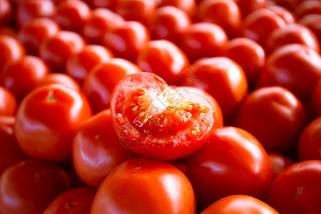 天然美食番茄背景