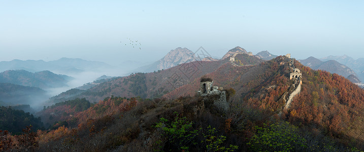 长城风光旅行锥子山高清图片