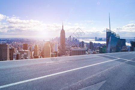 海边公路背景城市公路地面背景设计图片