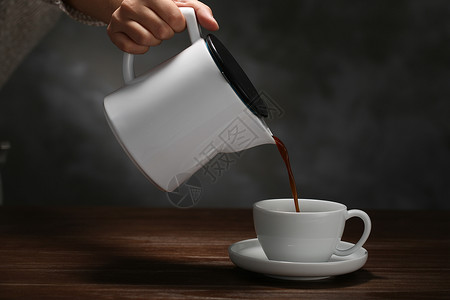 搅拌杯主图咖啡壶背景