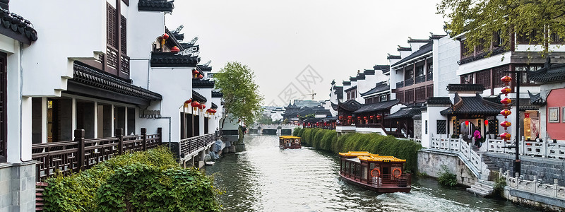 南京秦淮河旅游度假古建筑高清图片