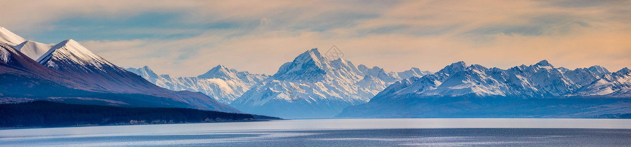 科基新西兰库克山全景图背景