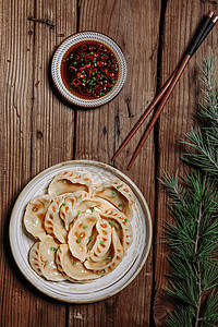 蒸饺三鲜水饺高清图片