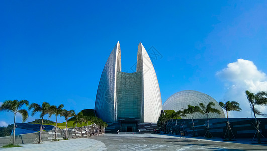 珠海背景城市建筑珠海大剧院背景