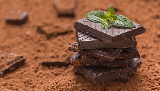 巧克力甜食巧克力棒高清图片
