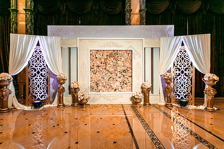 欧式婚礼合影背景墙背景图片