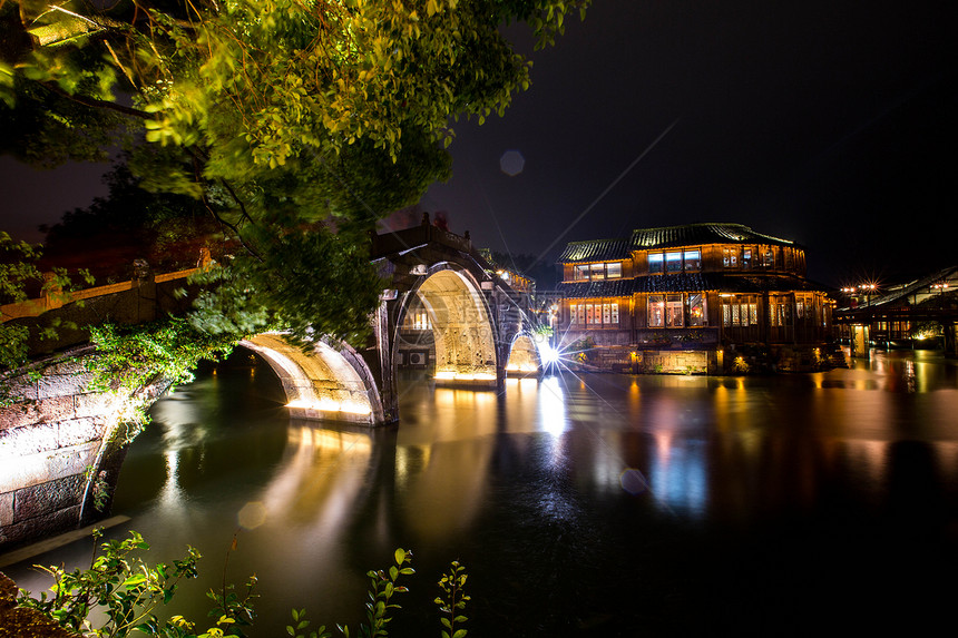 乌镇夜景图片