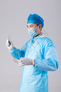 手术男医生穿手术服的男医生背景