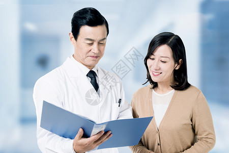 医生和病人背景图片