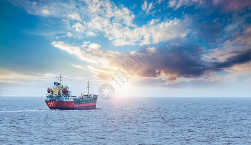 海港海上贸易运输设计图片