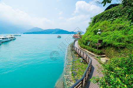 日月潭素材库台湾台中日月潭背景