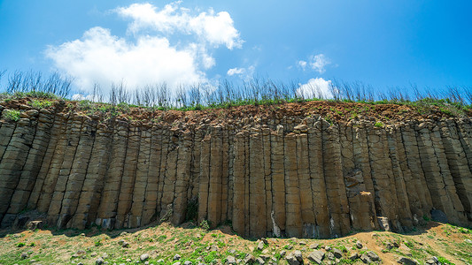 台湾澎湖玄武岩图片