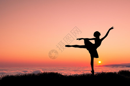 跳舞唯美健康生活方式瑜伽设计图片