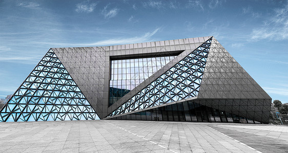 现代建筑特写重庆璧山艺术中心建筑特写背景