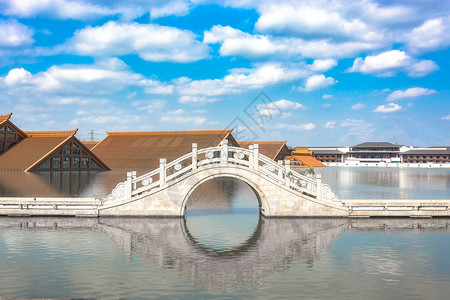 创意建筑设计上海松江广富林背景