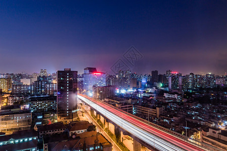 上海城市风景上海城市夜景背景