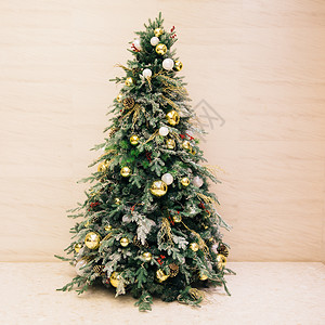 圣诞节装饰圣诞树背景图片