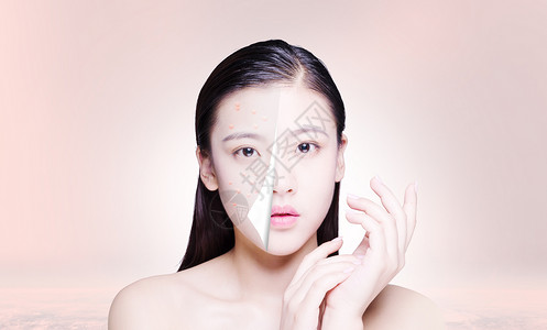 皮肤变化皮肤健康祛痘美白设计图片