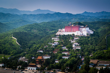 藏传佛教寺庙承德小布达拉宫背景