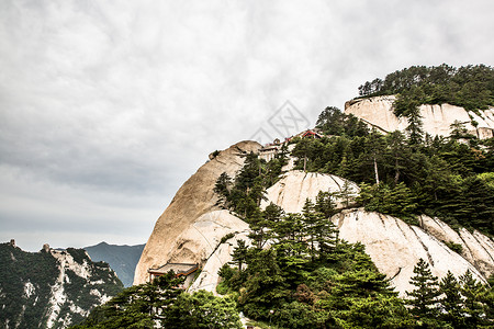 五岳华山旅游自由行爬山背景图片