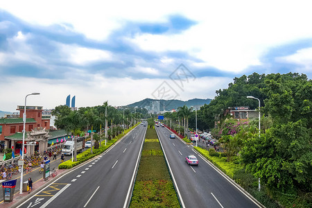 柏油公路厦门环岛路背景